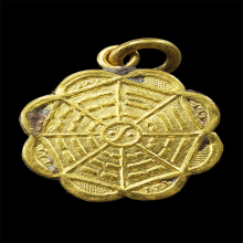 เหรียญโป๊ยข่วยจีน เนื้อทอง คำเก่า (9 )