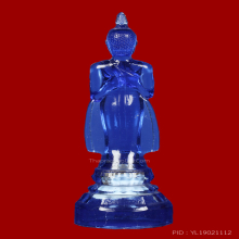 พระบูชา พระแก้วสีฟ้า ปางรำพึง ประจำวันศุกร์ สีน้ำเงิน ตรงวัน