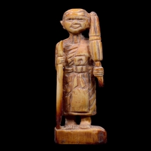 พระสิวลีงาแกะหลวงพ่อกวย วัดโฆษิตาราม จ.ชัยนาท ยุคต้น