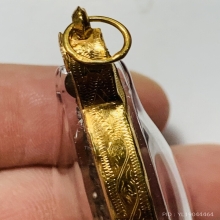 เจ้าสัว 6 วัดกลางบางแก้ว เนื้อนวโลหะ เลี่ยมทองแท้