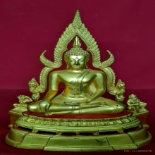 พระบูชาหลวงพ่อชินราช 5 นิ้ว ปี 2516 ลงรักปิดทอง