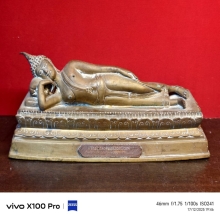 พระบูชาพระนอน  วัดประสาทบุญญาวาส  พ.ศ.2506  ดินไทย  หายาก