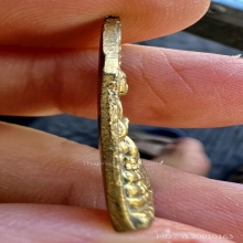 เหรียญหล่อชินราช ห้าเหลี่ยมกะไหล่ทองหลังจารย์สวยแท้เก่าหายาก