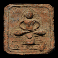 พระพุทธ หลวงพ่อขัน วัดนกกระจาบ พิมพ์แซยิด เนื้อดิน จ.อยุธยา