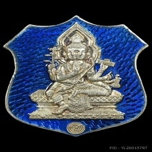 พระพรหมเนื้อเงินลงยา พระอาจารย์ติ๋ววัดมณีชลขันธ์