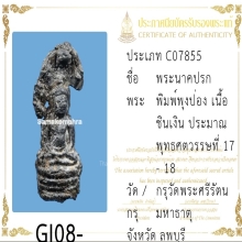 พระนาคปรก พิมพ์พุงป่อง เนื้อชินเงิน กรุวัดพระศรีฯ จ.ลพบุรี