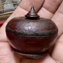 นางกวักงาแกะ ในตลับสีผึ้ง สวยแท้ๆเดิม เก่าจริงหายากสมบูรณ์ 