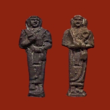 *เลี่ยมทอง* คู่แชมป์ รูปหล่อพระสีวลีเรียกลาภ หลวงพ่อแฉ่ง 