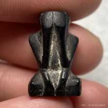 พระปิดตา ไม้แกะหลังยันต์ 