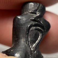 พระปิดตา ไม้แกะหลังยันต์ 