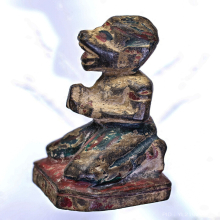 หนุมาน ไม้โพธิ์แกะ เก่ามาก ไม่ทราบเกจิ