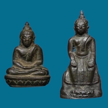 *คู่แชมป์* รูปหล่อเนื้อสัมฤทธิ์กลับดำ หลวงพ่อแฉ่ง 