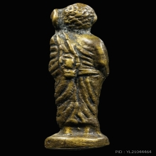 พระสิวลีหล่อโบราณ เนื้อทองผสม จัดสร้างประมาณ ปี 2495  