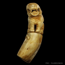 เสือหลวงพ่อคง แกะจากเขี้ยวหมูป่า สภาพสวยมาก หายาก สร้างน้อย