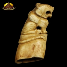 เสือหลวงพ่อคง แกะจากเขี้ยวหมูป่า สภาพสวยมาก หายาก สร้างน้อย