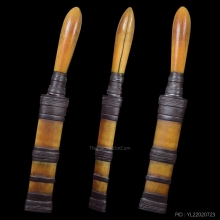 ๙ “บรรจุตะกรุด 2 ดอก” มีดปากกาหลวงพ่อเดิม วัดหนองโพ ๙