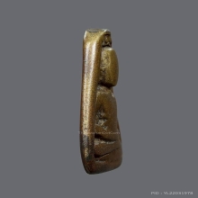 เหรียญหล่อจอบใหญ่ หลวงพ่อเงิน วัดบางคลาน เนื้อโลหะผสม