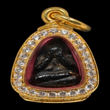 พระปิดตาพิมพ์ปั้นเล็ก หลวงพ่อแก้ววัดปากทะเลพร้อมตลับทอง