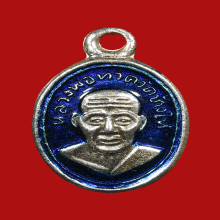 หลวงพ่อทวด เม็ดแตง เนื้อเงินลงยา