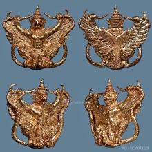 รูปหล่อพญาครุฑ หลวงปู่ผาด วัดไร่ รุ่น 3 ผิวพรายทอง