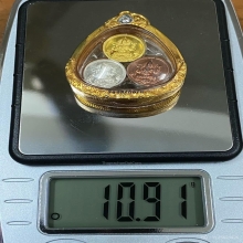 พระทองคำ จตุคามรามเทพ รุ่น สัจจะอธิษฐาน บุโรพุทโธ 