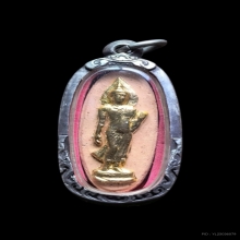 พระ 25 พุทธศตวรรษ ปี 2500 เนื้อดินหน้ากากทองคำ ปลุกเสก 2 รอบ