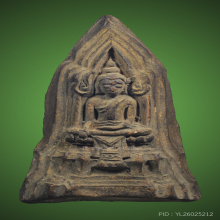 พระโคนสมอ ปางมารวิชัย อยุธยา ลงรักปิดทองเดิมๆ