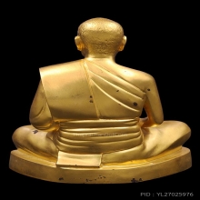 พระบูชา7นิ้ว หลวงพ่อสด วัดปากน้ำ รุ่น4 ป้ายแดง ปิดทองสภาพสวย