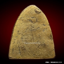 หลวงพ่อทวดหลังเตารีดใหญ่พิมพ์ B เนื้อนวะโลหะ เปียกทอง