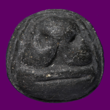 หลวงพ่อชำนาญ วัดบางกุฎีทอง ปิดตา ลืมตาอ้าปาก รุ่นแรก