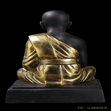 พระบูชา5นิ้ว หลวงปู่ทวด ปี2567 เนื้อทองเหลืองรมดำทาทอง(กก)