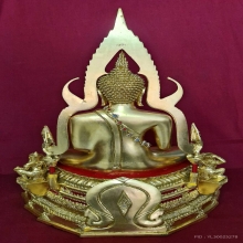 พระบูชาหลวงพ่อชินราช รุ่น ภปร.พุทธนเรศว์ ลงรักปิดทอง 9 นิ้ว 