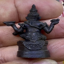 พระพิฆเนศ หล่อลอยองค์ อุดใส่ผง เก่าสวยศิลป์ดี