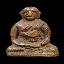 รูปหล่อโบราณหลวงพ่อจงวัดหน้าต่างนอก พิมพ์สมาธิ ปี2485