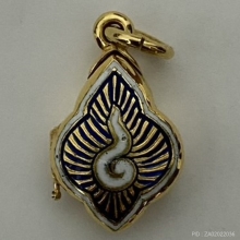 ตลับอุณาโลม ทองคำลงยา