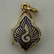 ตลับอุณาโลม ทองคำลงยา