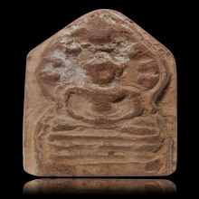 นาคปรกกรุวัดบันไดหิน เนื้อดิน ฐานสูง ลพบุรี 