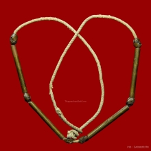 ตะกรุดลูกคั่นตะกร้อ  หลวงพ่อเดิม เนื้อฝาบาตร 