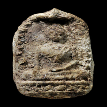 พระกรุวัดท้ายตลาด พิมพ์มารวิชัยข้างเม็ด(#3)