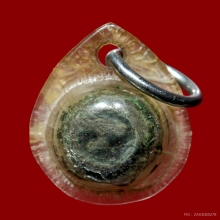 หัวนะโม หลังทรงพดด้วง เนื้อเงิน 