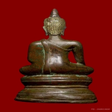 พระบูชาศิลปะสุโขทัย หน้าตัก  2.5 นิ้ว เนื้อสำริด