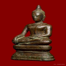 พระบูชาศิลปะสุโขทัย หน้าตัก  2.5 นิ้ว เนื้อสำริด