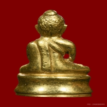 พระชัยวัฒน์ท่านเจ้ามา วัดสามปลื้ม พิมพ์สิงหเสนี (เปียกทอง)