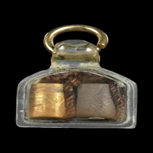 ตะกรุดลูกอมโลกธาตุ หลวงปู่ใจ วัดเสด็จ เนื้อทองคำ-เนื้อเงิน