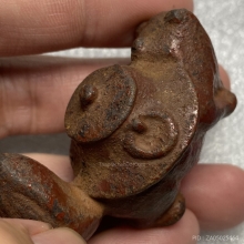 รูปหล่อโลหะสุนัข เครื่องรางทางล้านนา 