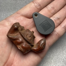 รูปหล่อโลหะสุนัข เครื่องรางทางล้านนา 