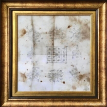 ผ้ายันต์หลวงพ่อแฉ่ง จารมือ ทั้งผืน วัดศรีรัตนาราม 