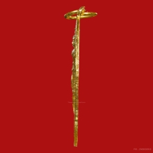 เหรียญท้าวหิรัญพนาสูร เนื้ออลูมิเนียมกะไหล่ทอง  