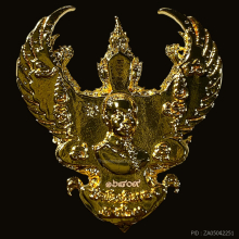 พญาครุฑ รวยสุดสุด วัดโพธิทอง กะไหล่ทอง พิมพ์ใหญ่ #16809