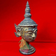 เศียรพระลักษณ์หน้าทอง ขนาดตั้งบูชา หลวงปู่กาหลง เขี้ยวแก้ว